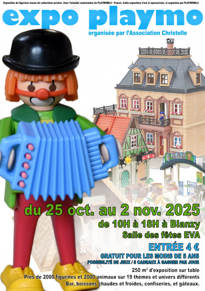 Exposition Playmobil organisée par l'Association Christelle