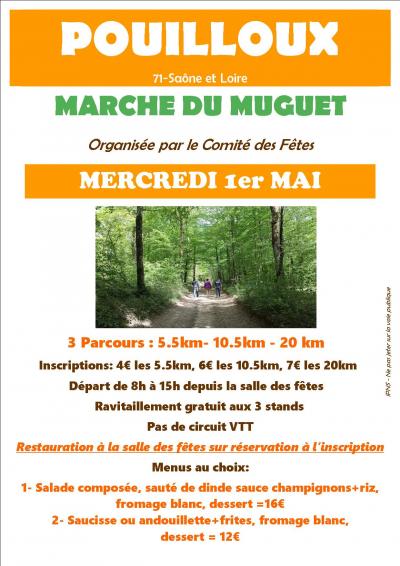 Marche du muguet : Mercredi 1er mai