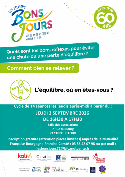Ateliers Bons jours : l'équilibre à Pouilloux